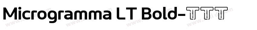 Microgramma LT Bold字体转换